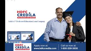 HDFC Credila Education Loan for Abroad Studies  Process amp Benefits [upl. by Yrrat]