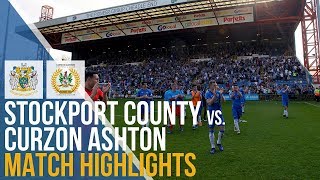 Stockport County Vs Curzon Ashton  Match Highlights  22042019 [upl. by Betta]