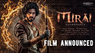 Mirai  FILM ANNOUNCED Teja Sajja  Karthik Gattamneni  TG Vishwa Prasad  Hindi Glimpse [upl. by Dranyar]