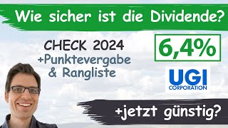 UGI Corporation Aktienanalyse 2024 Wie sicher ist die Dividende günstig bewertet [upl. by Cahra]