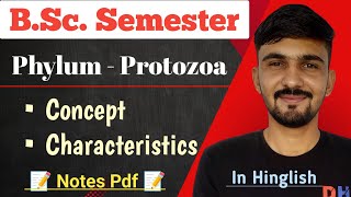 Protozoa General Characteristics  Bsc 1st Semester  Phylum  Protozoa  By Dadhich Sir [upl. by Kissel]