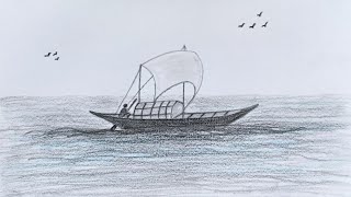 How to Draw Boats  Boat Art and Drawing Techniques Boat Art  Boat Drawing boat drawing boat [upl. by Nylazor]