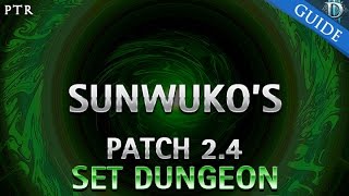 Diablo 3  Sunwukos Set Dungeon Guide Patch 24 [upl. by Enedan]