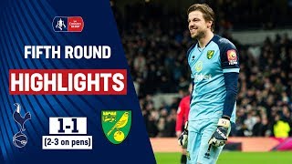 Krul Heroics Upsets Spurs  Tottenham Hotspur 11 Norwich City 23 on pens  Emirates FA Cup 1920 [upl. by Aurea]