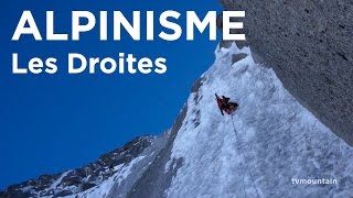 Voie Ginat Jackson Face Nord des Droites Chamonix MontBlanc alpinisme montagne goulotte [upl. by Eillime]