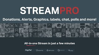 Overview of StreamPro  Custom Twitch overlays alerts donations and more [upl. by Frederigo]