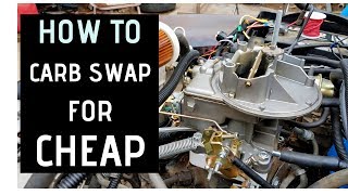 How to tbi to carb swap chevy [upl. by Arde]