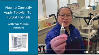 How to Correctly Apply Tolcylen to Fungal Toenails [upl. by Schulze]