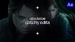 EFFECTS FOR GLITCHY EDITS  After Effects Ideas [upl. by Anirtal]