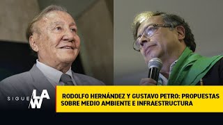 Rodolfo Hernández y Gustavo Petro propuestas sobre medio ambiente e infraestructura [upl. by Krongold278]