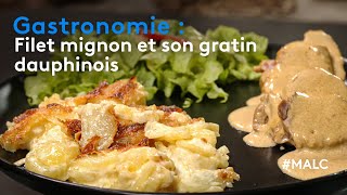 Gastronomie  filet mignon et son gratin dauphinois [upl. by Meuse]