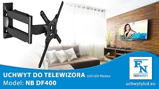 DF400 NB P4  Wysokiej jakości obrotowy uchwyt do monitorów i telewizorów LCD LED 32quot  55quot [upl. by Almund]