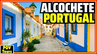 Alcochete Portugal 😃A Colorful and Historic Fishing Town Near Lisbon Walking Tour 4K [upl. by Reerg]