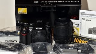 Nikon D90 VR Kit Unboxing amp Review [upl. by Hild]