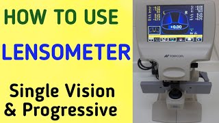 How to use Lensometer Topcon Lensometer Progressive Lens MeasurementLensmeterLensometer Manual [upl. by Ellemrac]