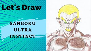 Comment DESSINER Sangoku Ultra Instinct FACILEMENT [upl. by Dieter]