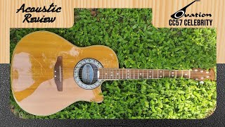 Acoustic Guitar Review Ovation CC57 Celebrity 1990 [upl. by Aiveneg]