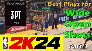 How to Get Wide Open Shots in NBA 2K24  3PT Playbook Part 1 [upl. by Bela870]