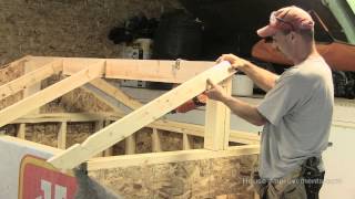 How To Build A Shed  Part 3 Building amp Installing Rafters [upl. by Macy]