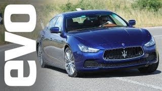 2013 Maserati Ghibli V6 petrol and diesel review  evo DIARIES [upl. by Llednahs]