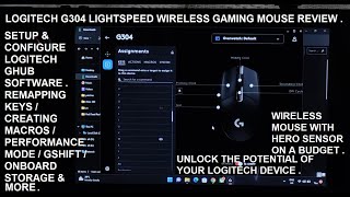 Logitech G304 Mouse Review  G HUB Software Setup  Remap Keys  Macros  G SHIFT  Onboard Storage [upl. by Reggy612]