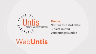 WebUntis Notizen für Lehrkräfte [upl. by Amsirak]