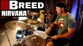 Nirvana  Breed Drum Cover 🎧High Quality Audio [upl. by Alleras]