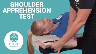 Shoulder Apprehension Test  Assessing Shoulder Instability [upl. by Henning]