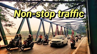 Nonstop traffic flow ASMR Indonesian traffic [upl. by Daniels]