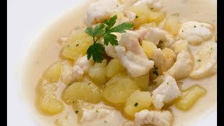 Receta de patatas con congrio  Karlos Arguiñano [upl. by Auqemahs]