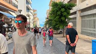 Heraklion Crete walking tour 4k Kreta Greece 2023 [upl. by Evelunn]