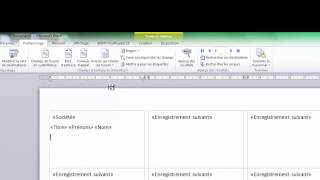 Etiquettes avec Word et Excel [upl. by Vanya]