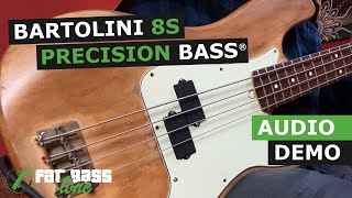 Bartolini 8S Precision Bass Pickup Demo [upl. by Eamon50]