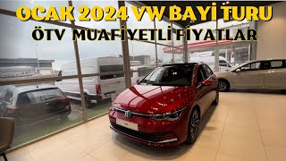 OCAK 2024 VOLKSWAGEN BAYİ TURU ÖTV MUAFİYETLİ FİYATLAR [upl. by Duval]