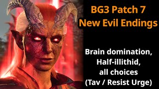 BG3  New Evil Ending Scenes Dominate Brain  HalfIllithid surprise  Patch 7 [upl. by Meredith]