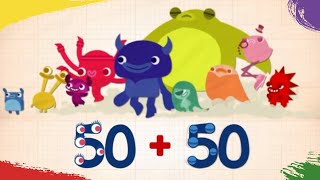 Endless Numbers  Learn to Count from 50 to 100  Counting amp Simple addition for Kids [upl. by Philipines347]