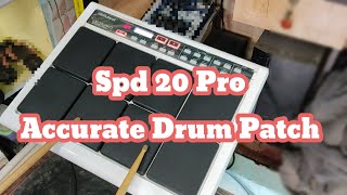 Spd 20 Pro Accurate Drum Patch  Accurate Drum Patch  Spd 20 Pro Octpad Patch [upl. by Keenan]