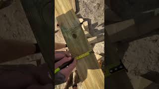 Cutting in some hip Jack rafters carpentry carpenter roof roofing joiner tools [upl. by Wiatt]