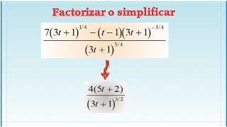 Factorizar o simplificar una fracción algebraica [upl. by Belldas123]