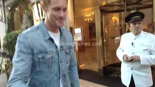 Alex Skarsgard signing autographs in Paris [upl. by Ethbun]