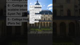 10 meilleur collège de France en 2023  123 Tutorat [upl. by Leopoldine271]