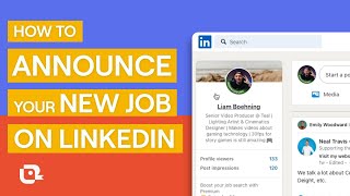 How to Announce Your New Job on LinkedIn [upl. by Onafets208]