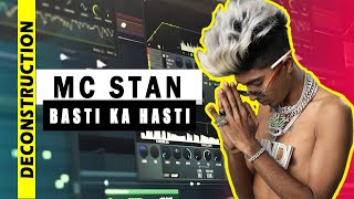 MC STAN  Basti Ka Hasti  Song Breakdown Video  FL Studio  Hindi [upl. by Harod79]