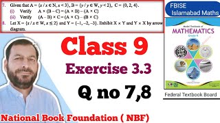 Class 9 Exercise 33 NBF Maths Ex 33 Class 9th federal board FBISE Math national Book foundation [upl. by Schweiker]