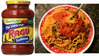 Spaghetti COMO HACER SPAGHETTI CON SALSA RAGÚ receta rápida [upl. by Ayisan598]