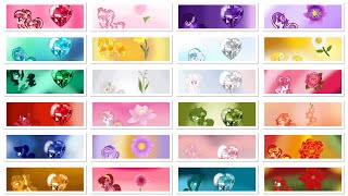 All My Birthstones and Birth Flowers as PoniesSpeedpaint [upl. by Lot12]