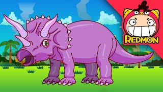 Triceratops song  Dinosaur songs  Nursery Rhymes  REDMON [upl. by Argent]