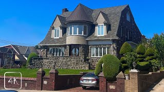 Dyker Heights Brooklyn NY in the Summertime Walking tour 4K [upl. by Anaic619]