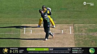 NASEEM Shah Batting Today  Pakistan Vs Australia 1ST ODI  Naseem Shah Batting [upl. by Colinson74]