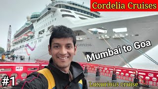 Mumbai To Goa By Cruise  Cordelia cruises full guide [upl. by Birdt421]